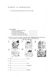 English worksheet: simple present d can anexercises