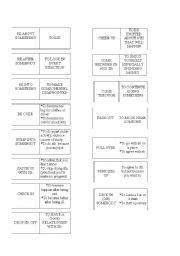 English Worksheet: Phrasal verbs domino