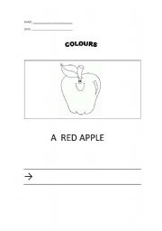 English Worksheet: writing colours