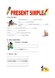 English Worksheet: PRESENT SIMPLE