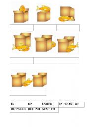 English Worksheet: prepositions  IN ON UNDER