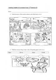 English Worksheet: weather stations