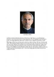 English Worksheet: Famous People 2- Jose Ramos-Horta
