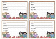 English Worksheet: personal details