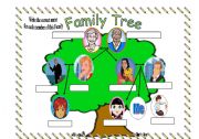 English Worksheet: Family Tree