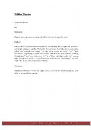 English Worksheet: Walking Warmers