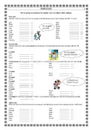 English Worksheet: simple past regular verbs