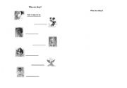 English worksheet: Who are they?