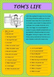 English Worksheet: Reading exercise