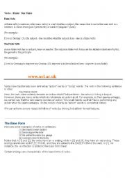 English Worksheet: Verbs