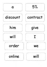 English worksheet: First Conditional Business Game