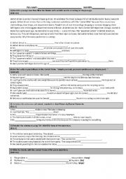 English Worksheet: exam
