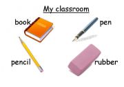 English worksheet: Classroom objects