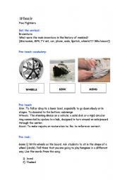 English Worksheet: Wheels