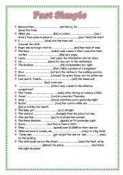 English Worksheet: past simple