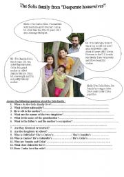 English Worksheet: The solis family from 