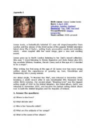 English Worksheet: bleeding love
