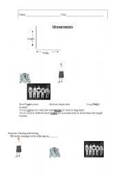 English Worksheet: Measurements