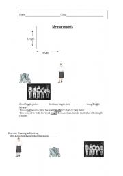 English worksheet: Measurements