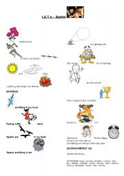 English worksheet: SPARKS by t.A.T.u