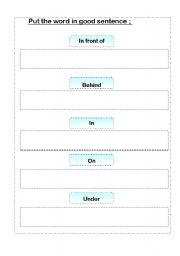 English Worksheet: prepositions
