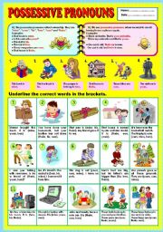 Possessive pronouns (part 1) + KEY