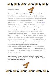 English worksheet: Beverly Hills Chihuahua Simple past Pre Intermediate