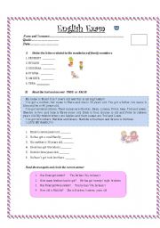 English Worksheet: Simple Present Test