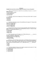 English Worksheet: revision for international finance management