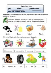 consonant digraphs