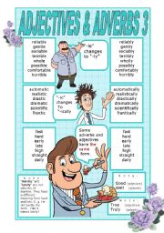 English Worksheet: ADJECTIVES AND ADVERBS POSTER 3