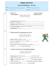 English Worksheet: Grammar worksheet