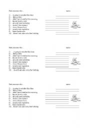 English worksheet: Find someone who... (FOOD)