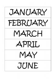 English worksheet: MONTHS