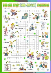 English Worksheet: Phrasal Verbs (Twelfth series). Crossword (Part 3/3)