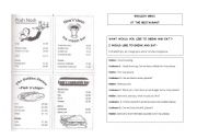 English Worksheet: ROLE PLAY AT THE RESTAURANT