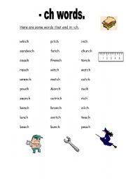 English worksheet: Bingo-ch