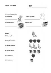 English Worksheet: Singular and plural! 