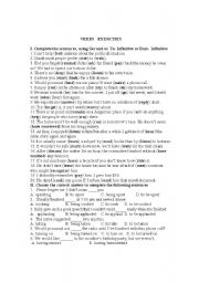 English Worksheet: Gerund and Infinitive Exercises