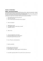 English Worksheet: Chemistry: a Volatile History Video worksheet