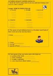 English worksheet: Ice breaker