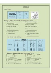 English Worksheet: Verb to Be