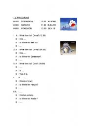 English worksheet: Time