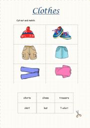 English worksheet: Clothes