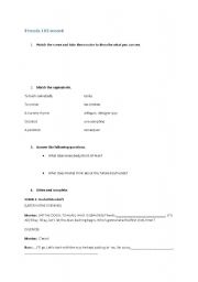 English worksheet: Friends episode 103 scene 4