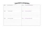 English worksheet: Writing Discriptive Paragraph