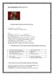 English Worksheet: song by Black Eyed Peas