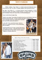 Tony parker biography