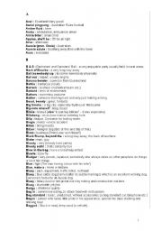 English Worksheet: Australian Slang