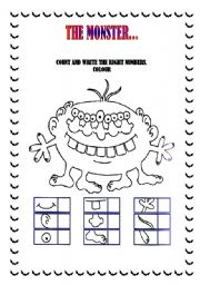 English Worksheet: THE MONSTER